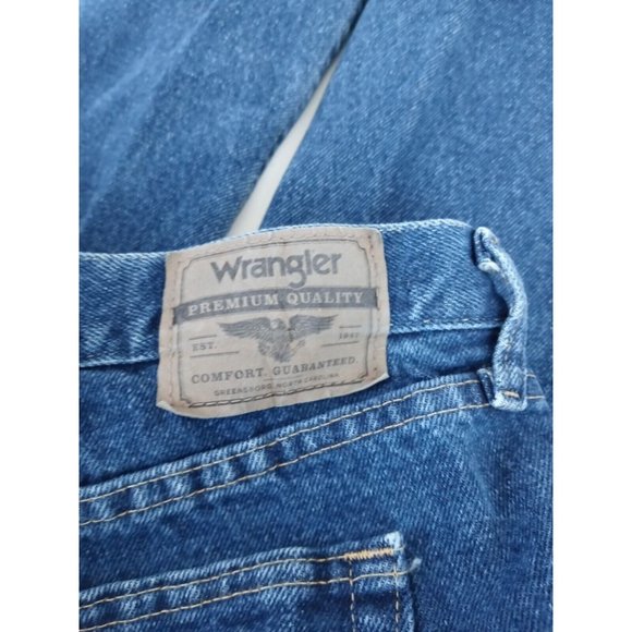 Wrangler Men's Dark Wash Bootcut Jeans Size 44x30 - Picture 6 of 8